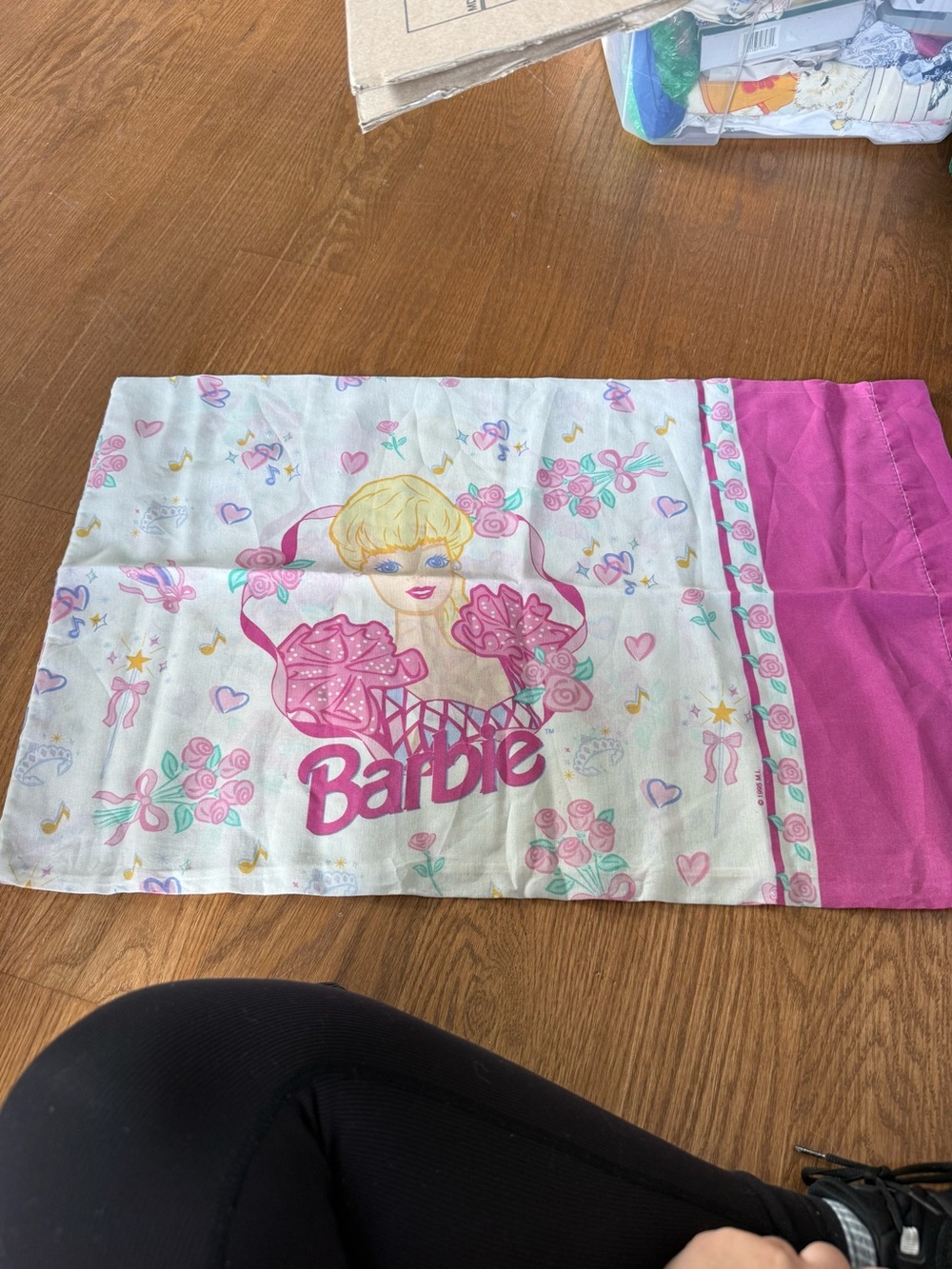 Set of 2 vintage Barbie pillow cases